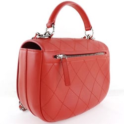 CHANEL Chanel Chain Shoulder Matelasse 2WAY Calf Red Ladies Bag