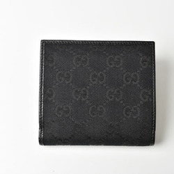 Gucci folding wallet bi-fold GUCCI GG canvas black 154205