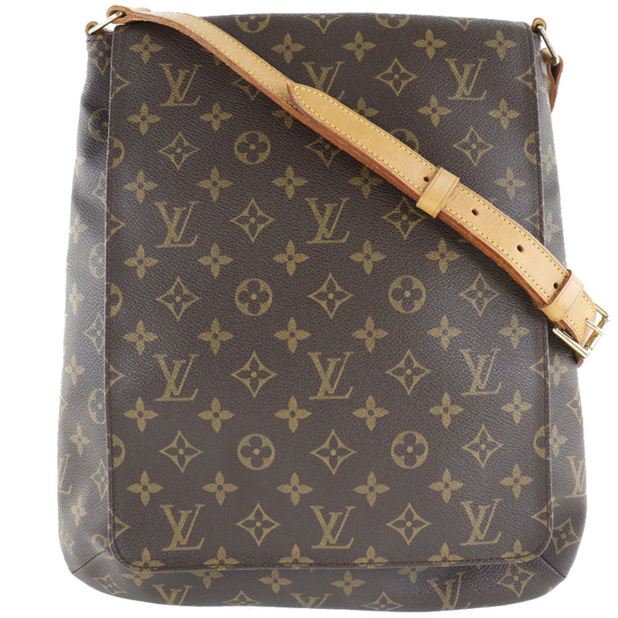 LOUIS VUITTON Louis Vuitton Musette M51256 Monogram Canvas Brown AS0071 Women's Shoulder Bag