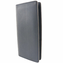 LOUIS VUITTON Louis Vuitton Portefeuille Brazza Parnacea M58818 Taurillon Clemence Ocean Blue SP2159 Men's Long Wallet