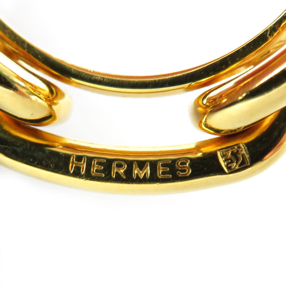 Hermes HERMES Scarf Ring Shane Dunkle Metal Gold Women's | eLADY Globazone