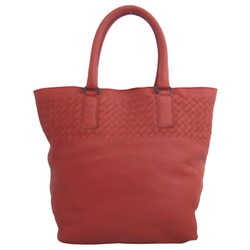 Bottega Veneta BOTTEGAVENETA Handbag Intrecciato Leather Orange Brown Women's