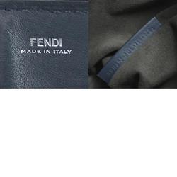 Fendi FENDI handbag shoulder bag dot com leather navy silver ladies