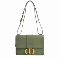 Christian Dior Leather Montaigne 30 Shoulder Bag Khaki