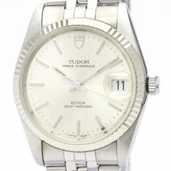 Polished TUDOR Prince Oyster Date Steel Automatic Mens Watch 74034 BF553062