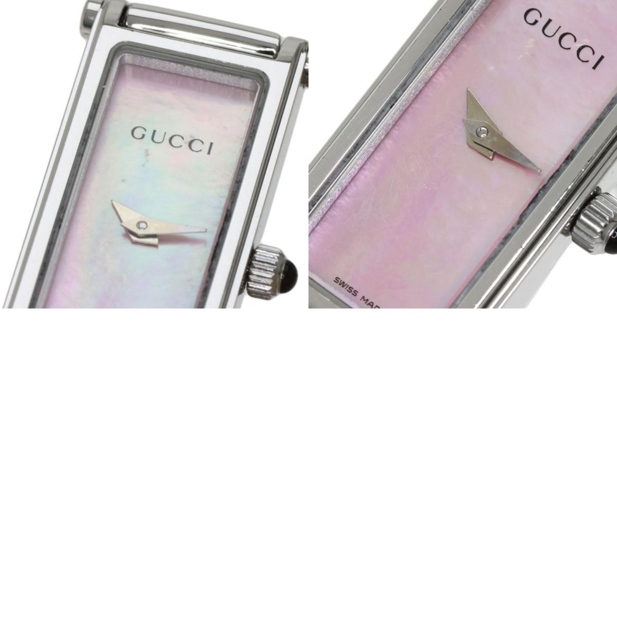 Gucci 1500L Bangle Square Face Watch Stainless Steel SS Ladies GUCCI