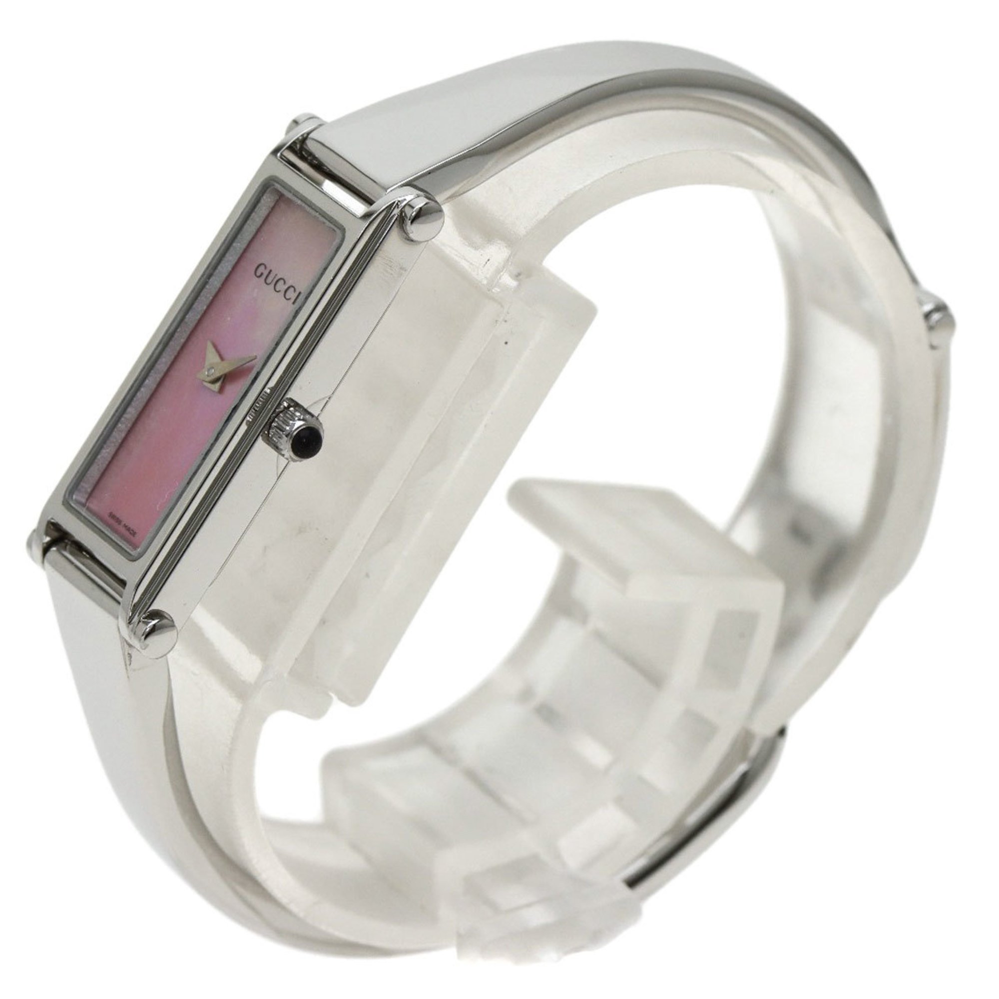 Gucci 1500L Bangle Square Face Watch Stainless Steel SS Ladies GUCCI