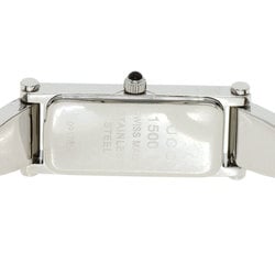 Gucci 1500L Bangle Square Face Watch Stainless Steel SS Ladies GUCCI