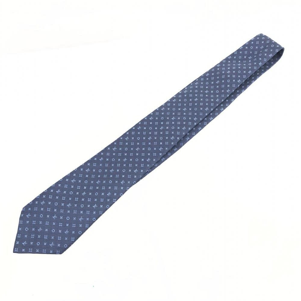  (LOUIS VUITTON) LOUIS VUITTON VUITTON LV Cravat Monogram  Classic Tie M70953 Marine, Marine : Clothing, Shoes & Jewelry