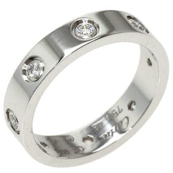 Cartier Love Ring Full Diamond #48 K18 White Gold Ladies CARTIER