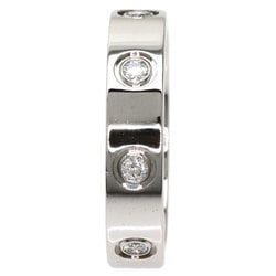 Cartier Love Ring Full Diamond #48 K18 White Gold Ladies CARTIER