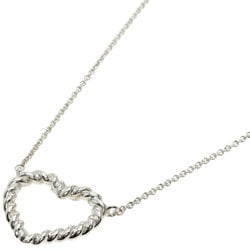 Tiffany Twisted Heart Necklace Silver Ladies TIFFANY&Co.