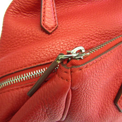 Fendi 8BL118 Women's Leather Handbag Red Color