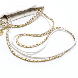 Chanel 22 Chain Ladies Handbag AS3980 Calf White