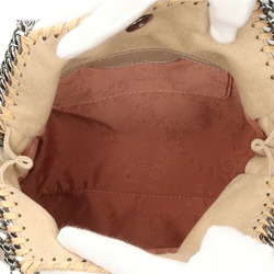 Stella McCartney Falabella Shoulder Bag Polyester Beige Ladies