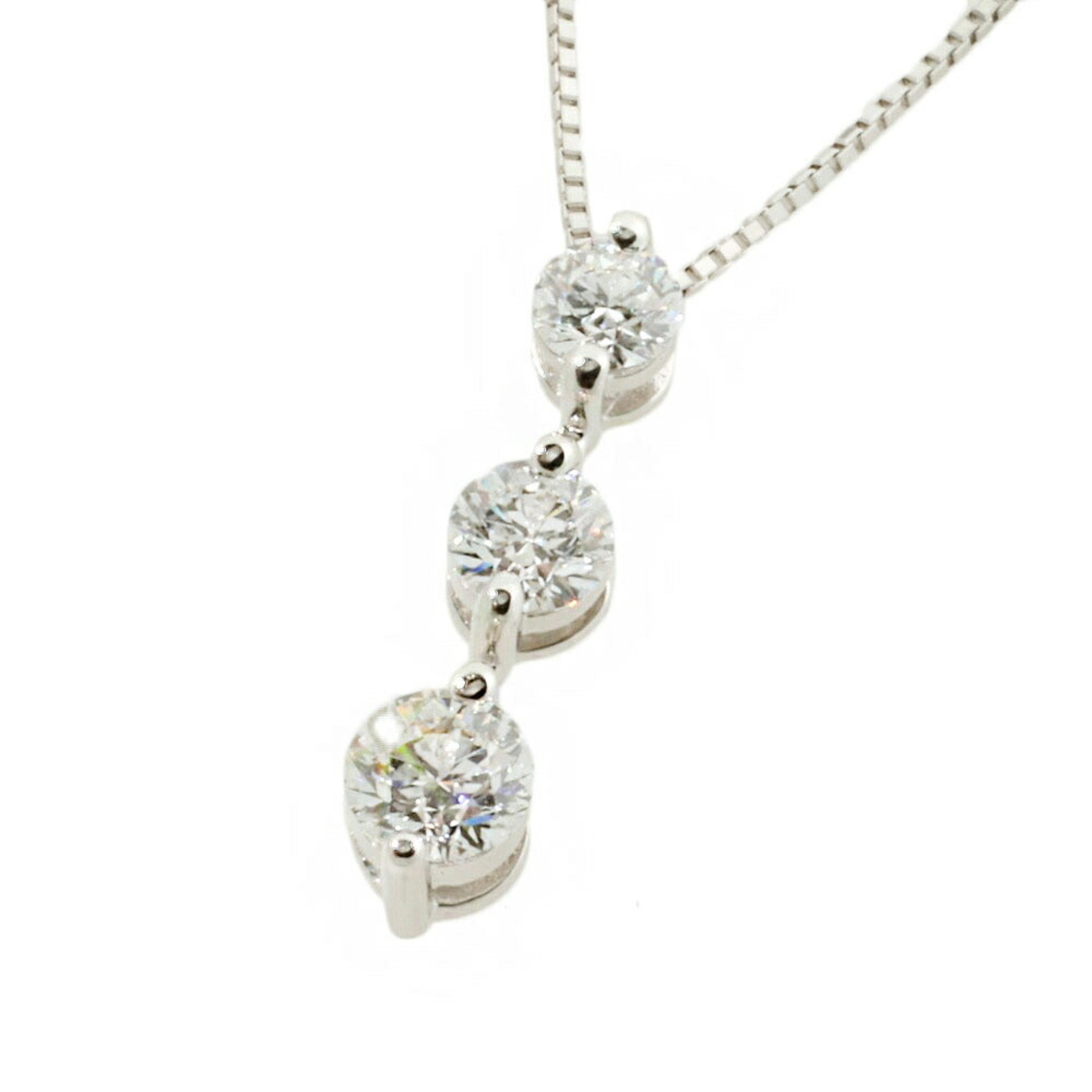 Love Renaissance LOVE RENAISSANCE 3P Diamond Necklace Pt900 0.507ct/0.352ct/0.255ct High Quality