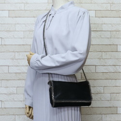 Stella McCartney Falabella Shoulder Bag Polyester Black Ladies
