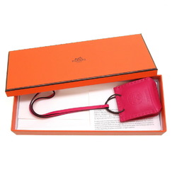 Hermes Sac Orange Y Engraved Anumiro Keychain Bag Charm