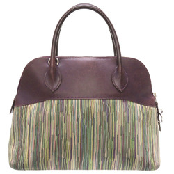 Hermes Bolide 31 Vibrato Box Calf Raisin □H Engraved Handbag Bag Purple