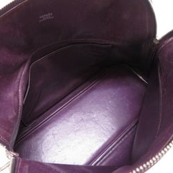 Hermes Bolide 31 Vibrato Box Calf Raisin □H Engraved Handbag Bag Purple