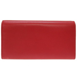 Gucci 453390 GG embossed leather red two-fold long wallet 076GUCCI