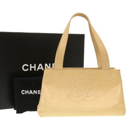 Chanel Caviar Skin Beige 7th Cocomark Tote Bag