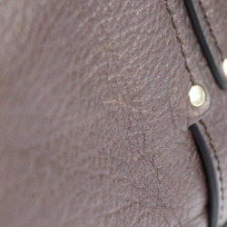 CELINE Celine handbag leather brown gold metal fittings triomphe logo mark emboss