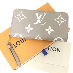LOUIS VUITTON Louis Vuitton Zippy Round Long Wallet Monogram Implant Leather M69794 Tourtrail Claim Beige