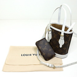 Louis Vuitton LOUIS VUITTON Nano Bucket Shoulder Bag M81489 LV Match Collection Monogram Brown
