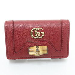 Gucci GUCCI 6 row key case 658636 leather red