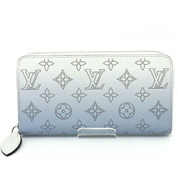 Louis Vuitton, Bags, Zippy Wallet Round Zipper Long Wallet Monogram Mahina  Leather Blue Gradation
