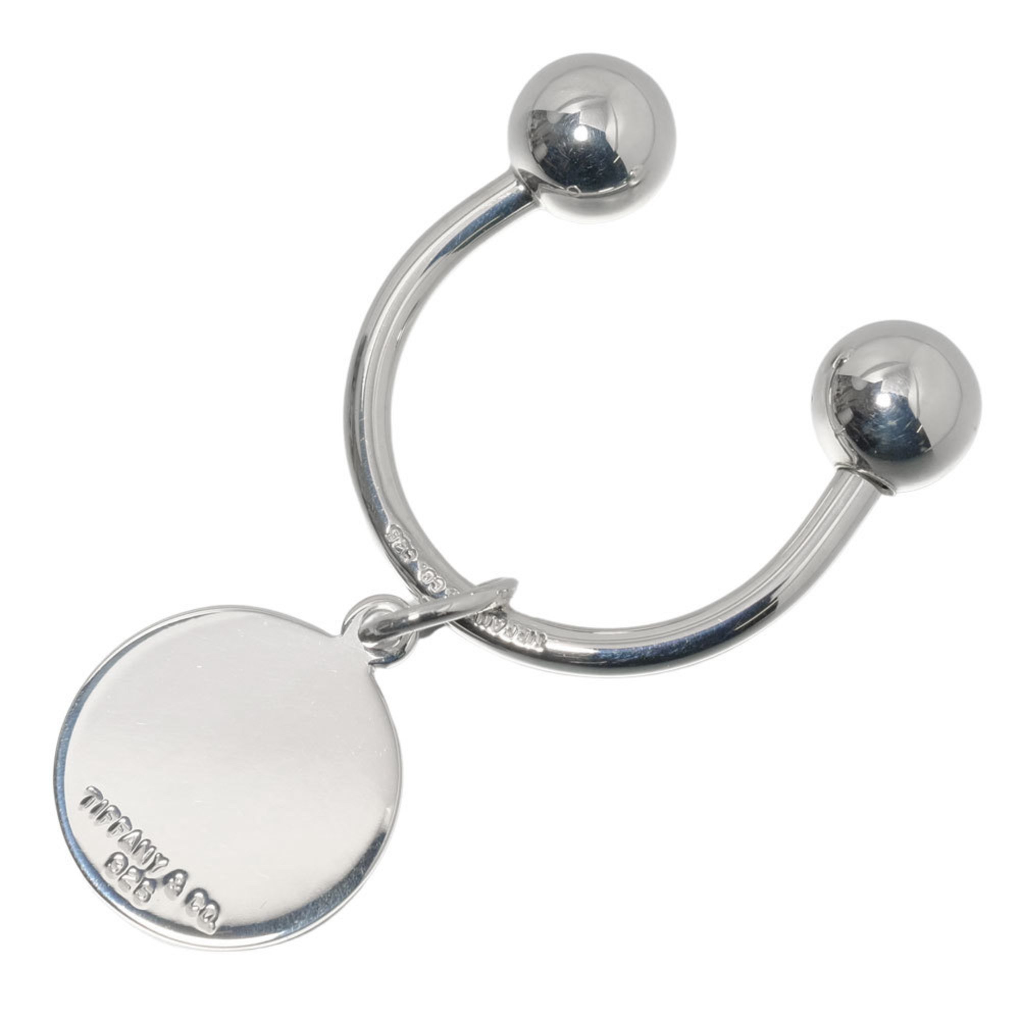 Tiffany round tag 925 silver key holder