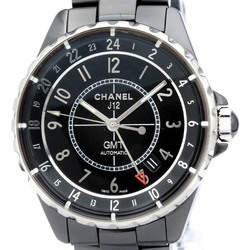 Polished CHANEL J12 GMT Ceramic Automatic Mens Watch H3101 BF558564