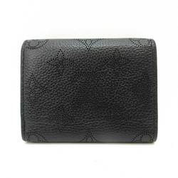 Louis Vuitton Wallet Portofeu Ilysse XS Noir Black Mini Trifold Women's Monogram Mahina M67498 LOUISVUITTON