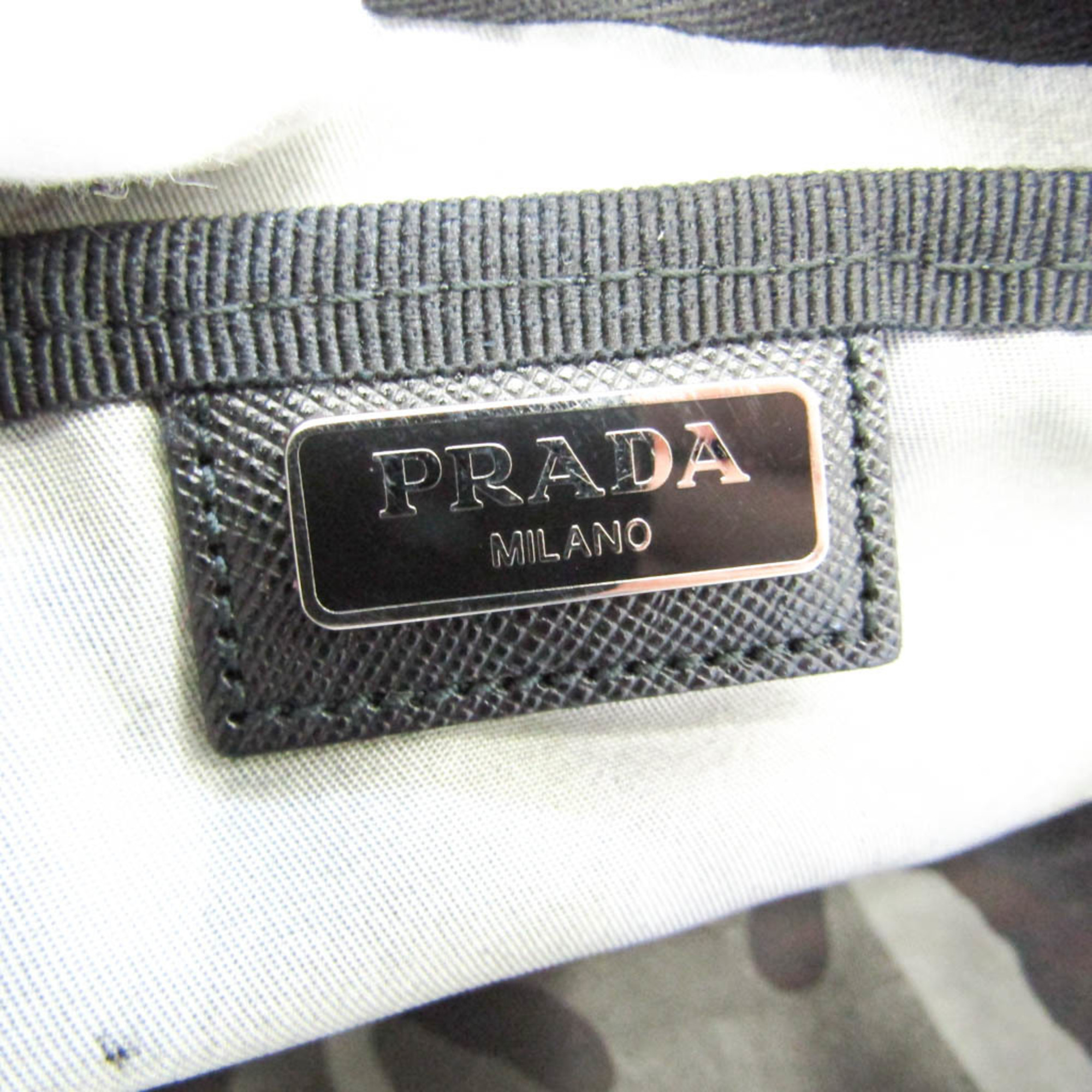 Prada Women's Nylon,Leather Pouch Khaki