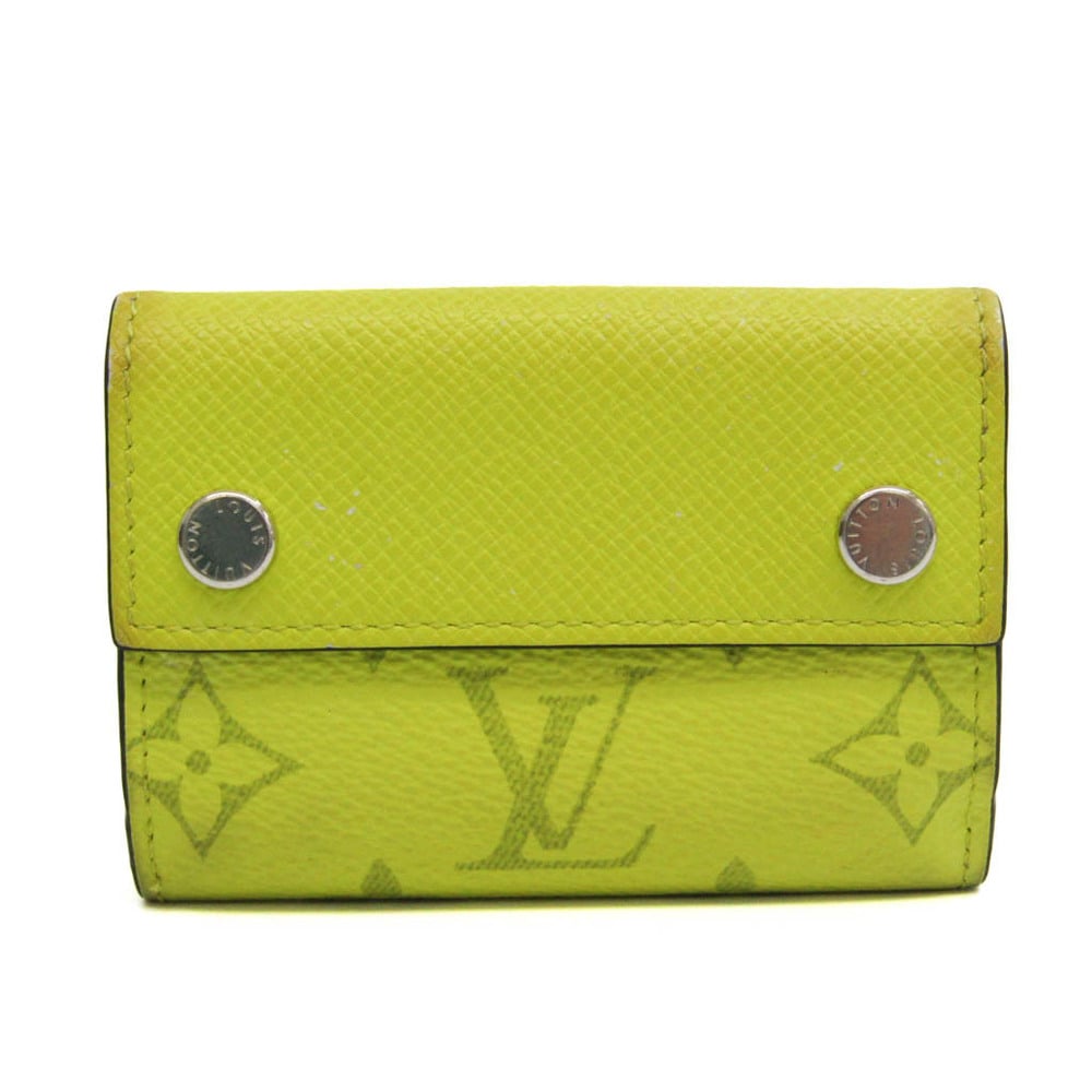 Louis Vuitton Discovery Compact Wallet Monogram Bahia Taiga Yellow