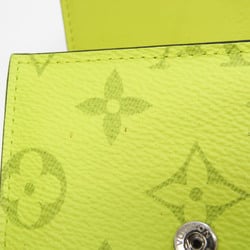 Authenticated used Louis Vuitton Taigarama Discovery Compact Wallet M67629 Women,Men Taigarama Wallet (Tri-Fold) Jaune, Adult Unisex, Size: (HxWxD)