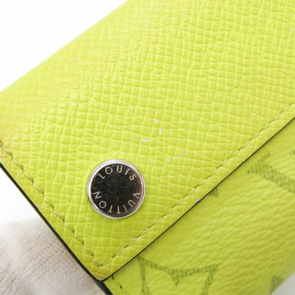 Authenticated Used Louis Vuitton Taigarama Discovery Compact Wallet M67629  Women,Men Taigarama Wallet (tri-fold) Jaune 