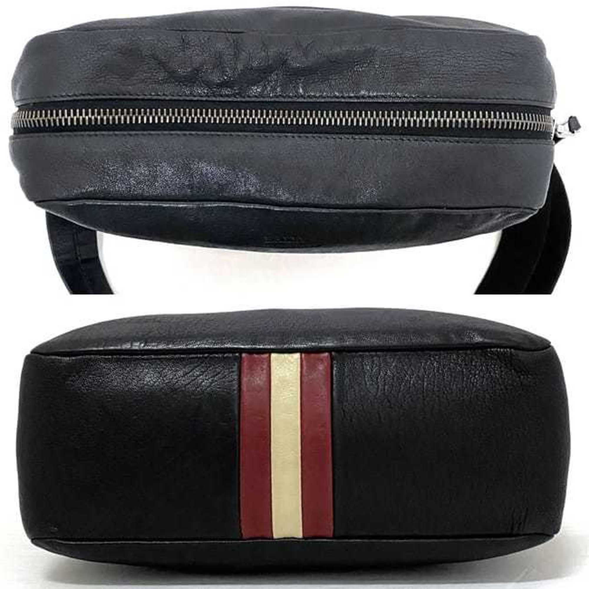 Bally shoulder bag black leather BALLY men's