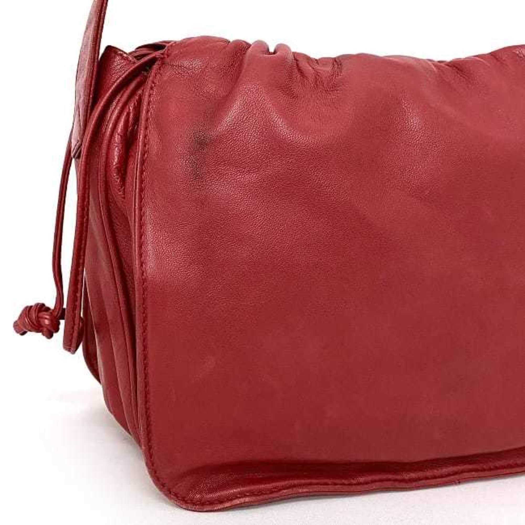 Loewe Shoulder Bag Red Anagram Nappa Leather LOEWE Women's