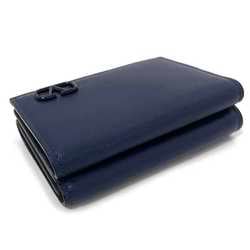 Valentino Garavani Trifold Wallet Navy Blue TY0P0P93ZQU Leather VALENTINO GARAVANI