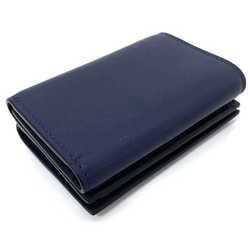 Valentino Garavani Trifold Wallet Navy Blue TY0P0P93ZQU Leather VALENTINO GARAVANI