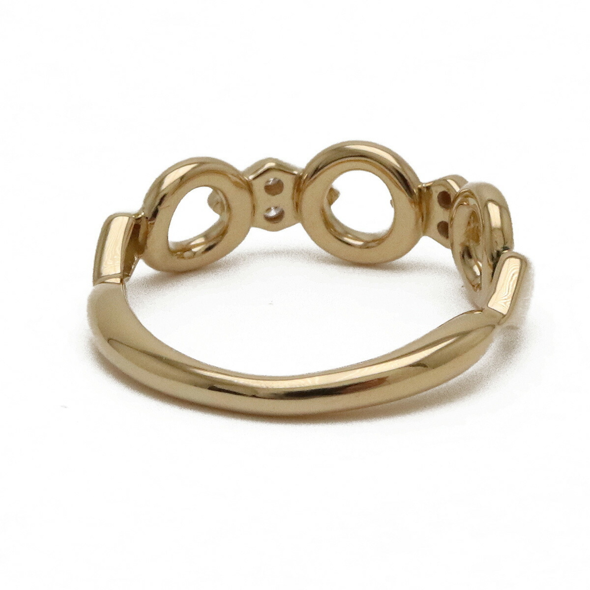 Christian Dior Ring K18YG 750YG Yellow Gold Diamond 8PD No. 6