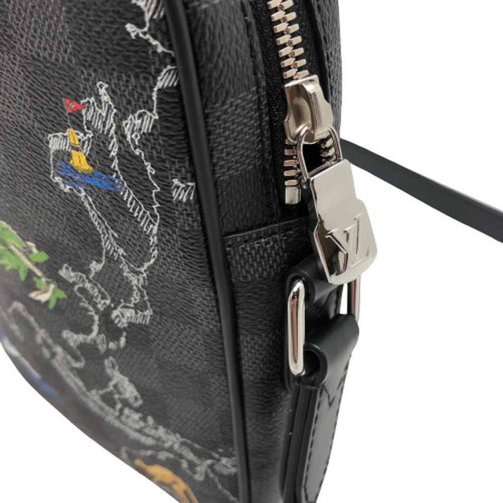 Louis Vuitton Danube Handbag Epi Damier Graphite Slim NEW w\ Box FO2109