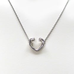 Tiffany tenderness heart diamond necklace K18WG