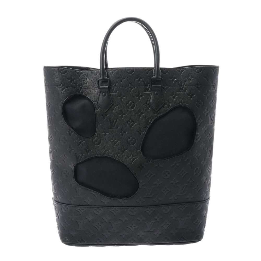 LOUIS VUITTON Louis Vuitton Withholes MM Rei Kawakubo Collaboration Black  M58661 Women's Monogram Implant Tote Bag