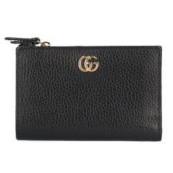 Black Leather GG Marmont Bi-Fold Wallet