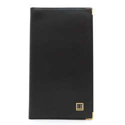 dunhill bi-fold wallet men's long leather black