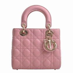Christian Dior MY ABC DIOR My Lady Cannage Leather Small Handbag - Pink