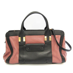 Chloé Alice Women's Leather Handbag,Shoulder Bag Black,Dusty Pink